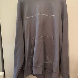 Taylor Swift TTPD Gray Hoodie